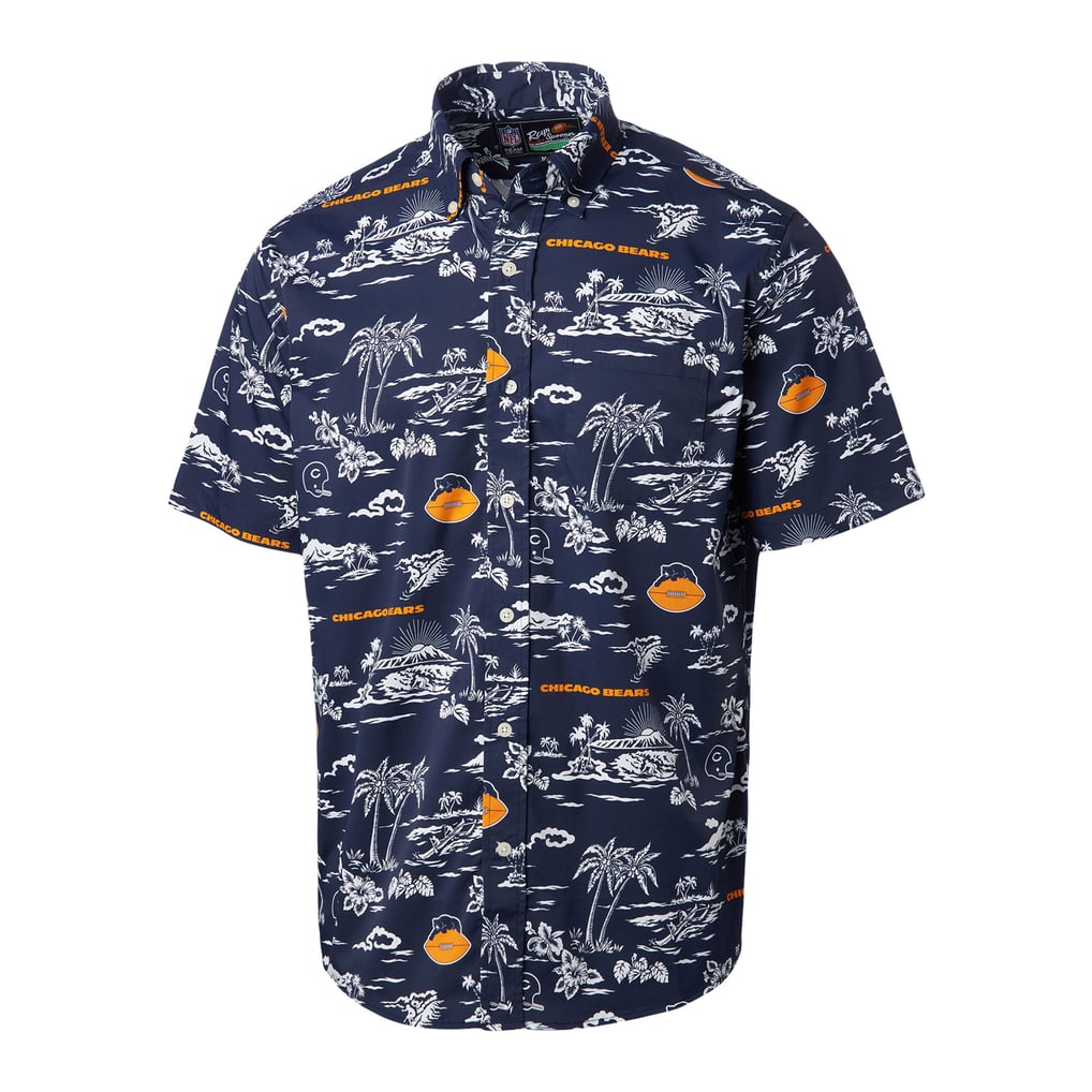 Chicago Bears Reyn Spooner Throwback Kekai Print Button-Up Shirt - Navy